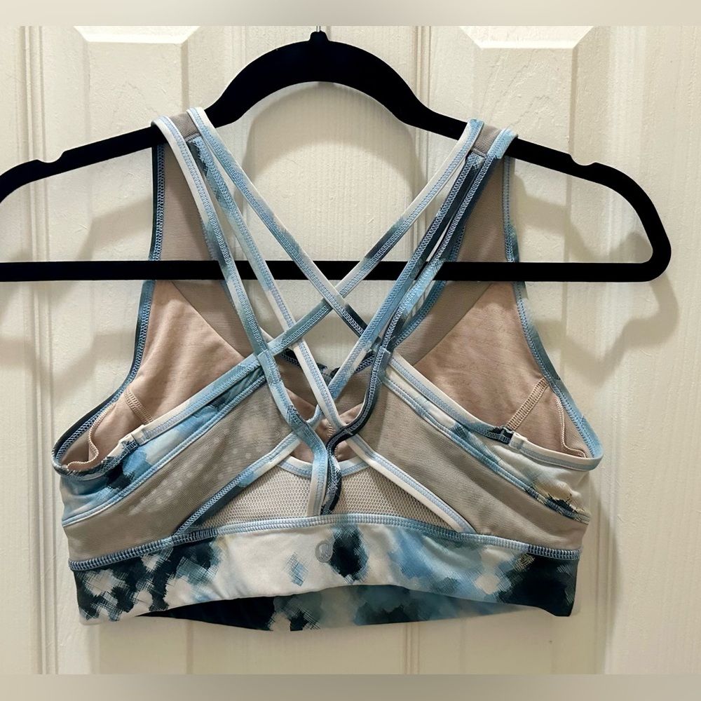 LULULEMON Strap It Like It's Hot Bra Blooming Pixie Aquamarine - Picture 10 of 12